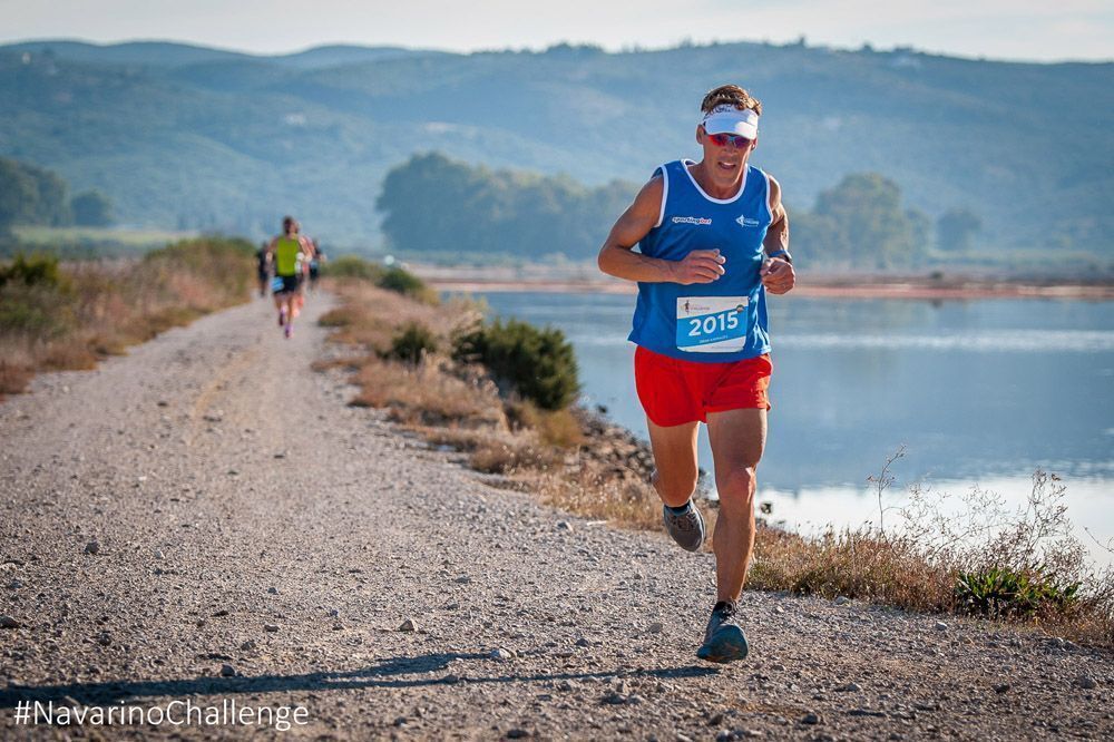 Participant runners in Navarino Challenge (photo by Elias Lefas).
