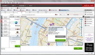 Sabre Red Workspace - Hotel itinerary option during the shopping process without travel agents having to leave their workflow.