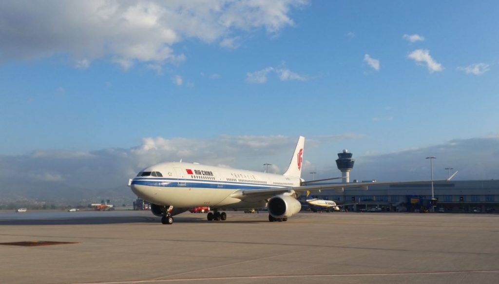 Air China at Athens International Airport (AIA). Photo source: AIA