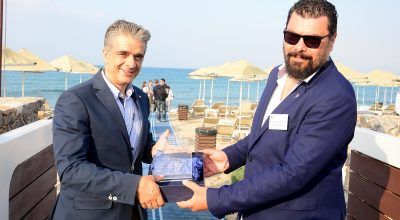 Nikos Vlassiadis, General Manager of the Creta Maris Beach Resort and Vasilis Zisimopoulos, CEO and Founder of Costa Nostrum Ltd.