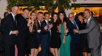 Executives of Wyndham Hotel Group and Zeus International celebrating the grand opening of the Dolce Attica Riviera.