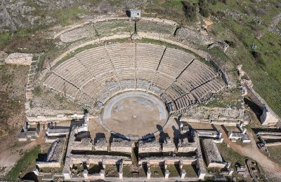 Archaeological Site of Philippi: The Theater. Photo Source: https://whc.unesco.org © Hellenic Ministry of Culture and Sports / Achilleas Savvopoulos