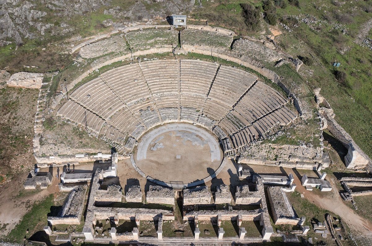 Archaeological Site of Philippi: The Theater. Photo Source: https://whc.unesco.org © Hellenic Ministry of Culture and Sports / Achilleas Savvopoulos