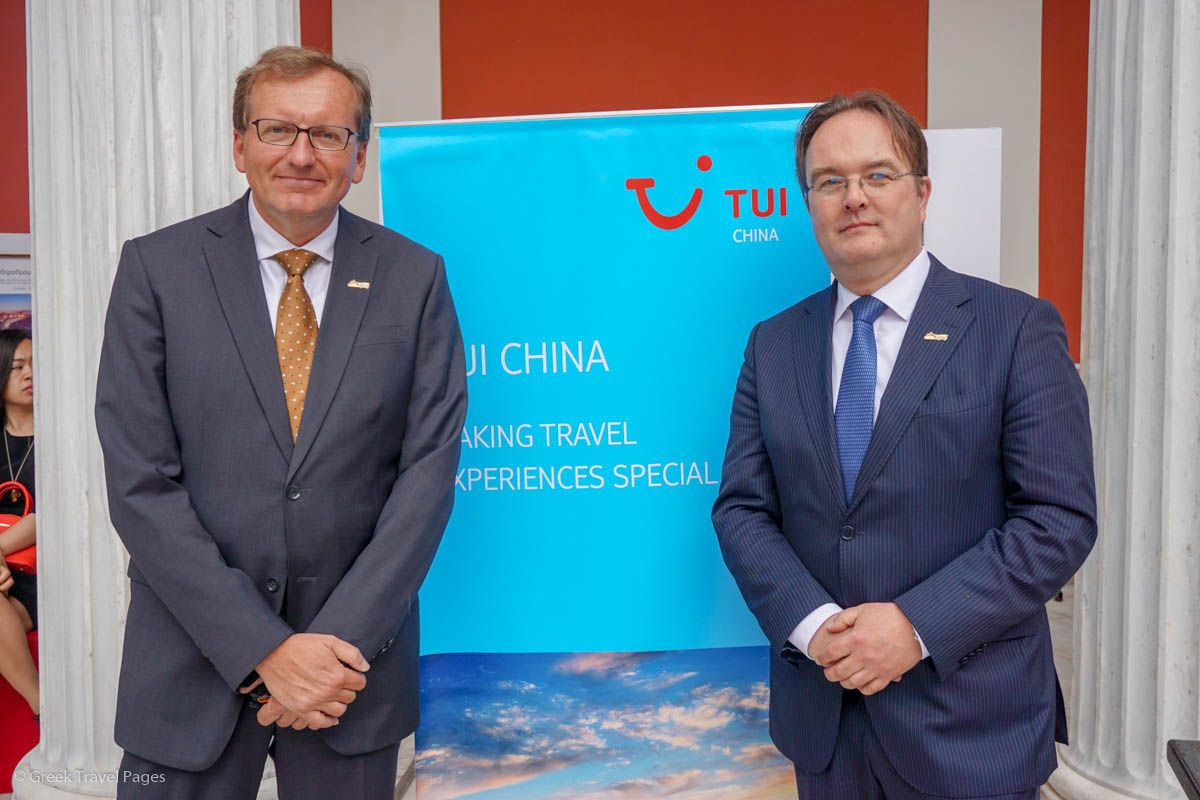 TUI China CEO Dr. Guido Brettschneider and TUI Group Head of Public Policy Frank Puttmann.