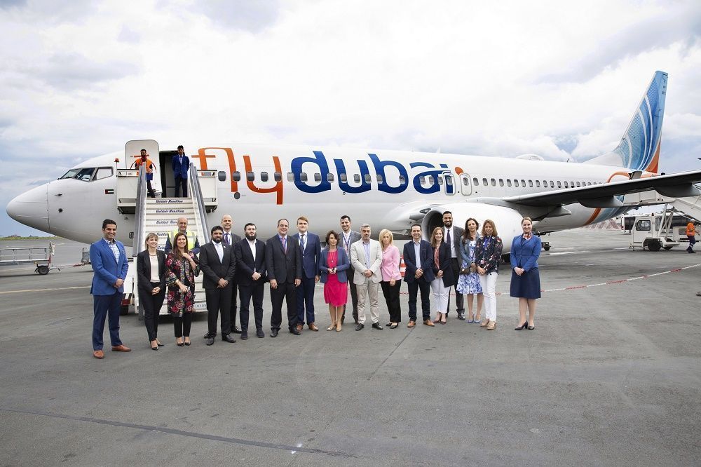 Representatives of flydubai, Emirates and Fraport Greece.