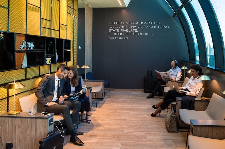 The new Star Alliance lounge in Rome FCO Airport