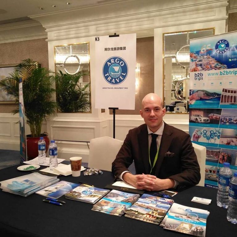 George Giannakoulas, office manager of Argo Travel Group's branch in Shanghai, China.