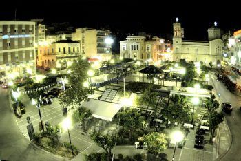 Lamia, central Eleftherias square. The city of Lamia. Photo Source: Municipality of Lamia