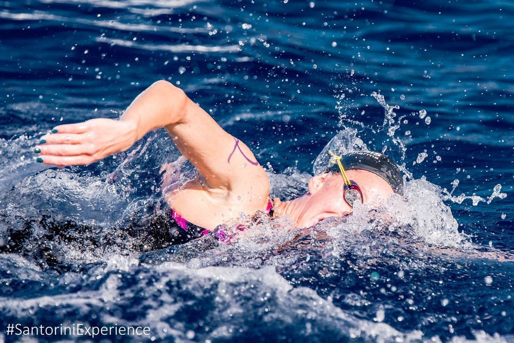 Kelly Araouzou, Santorini Experience. Photo by Elias Lefas