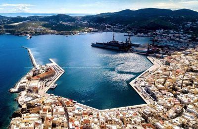 Syros port. Photo Source: Municipality of Syros-Ermoupolis