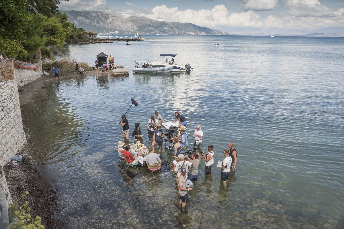 Filming of The Durrells on Corfu. Photo © SID Gentle Films (TD4) Limited