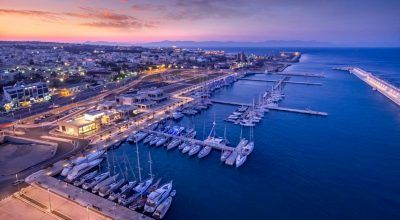 The marina in main the town of Rhodes. Photo Source: Greek Marinas Association