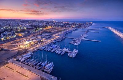 The marina in main the town of Rhodes. Photo Source: Greek Marinas Association