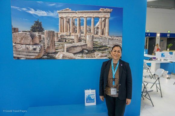Region of Attica Executive Regional Councilor for Tourism Promotion, Eleni Dimopoulou at the ITB Berlin 2019 expo.