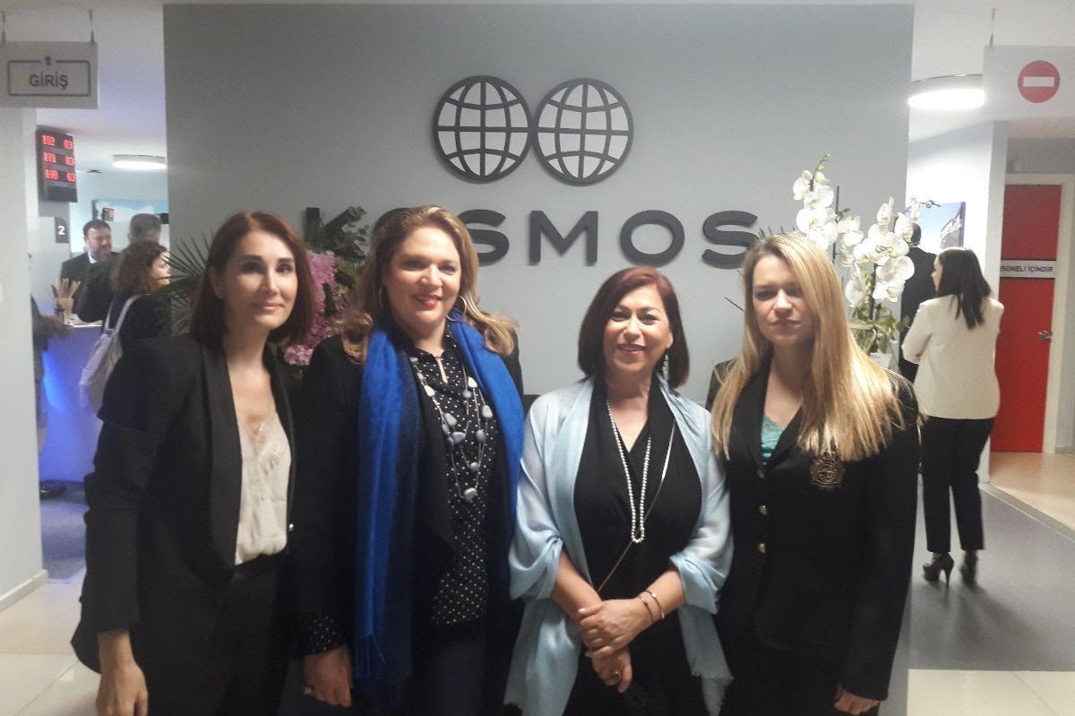 Attica Region head of the Directorate of Tourism, Athina Kolyva (second from left); Attica Region Executive Regional Councilor for Tourism Promotion, Eleni Dimopoulou; and Director-Attaché for Touristic Affairs, GNTO Turkey Office, Maria Rachmanidou.