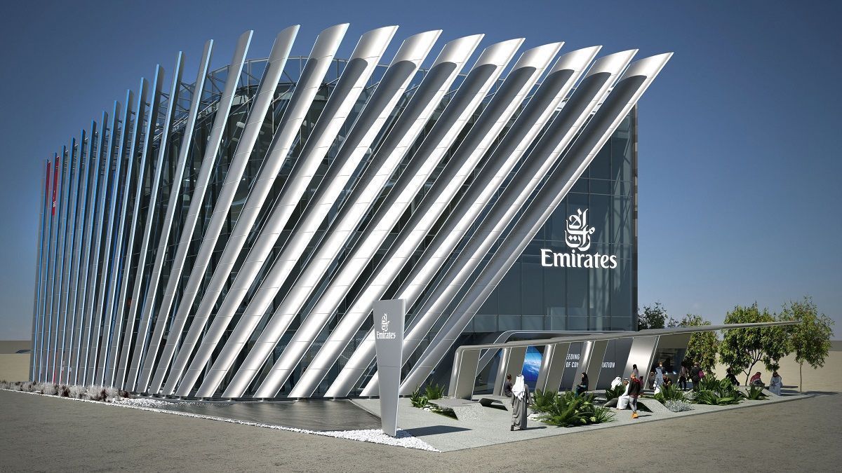 Emirates' Pavillion at "Expo 2020 Dubai".