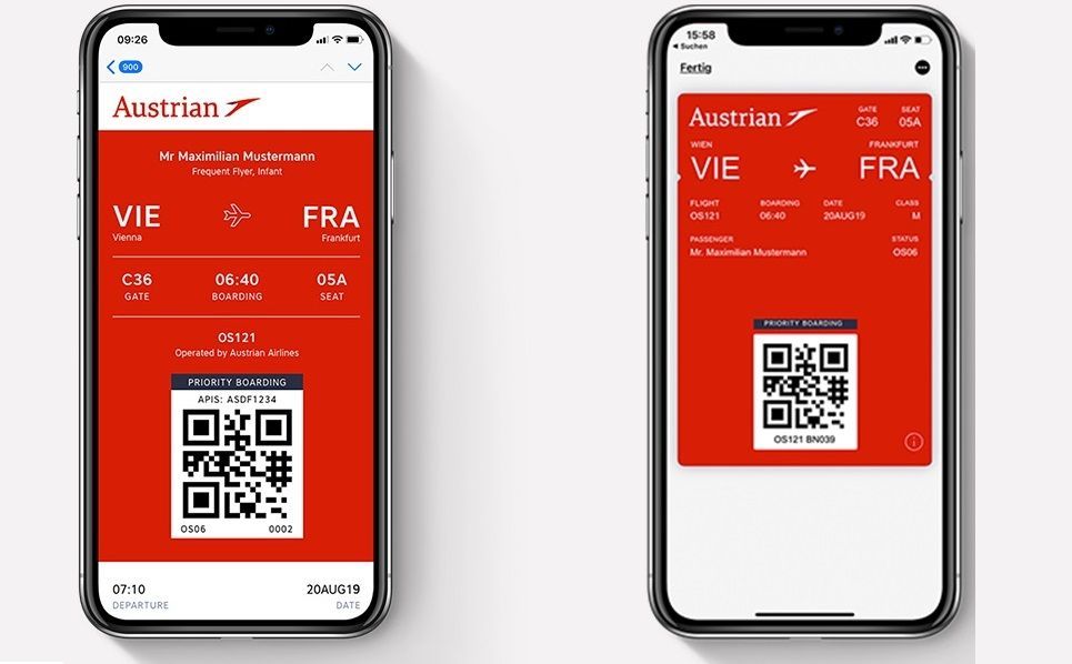 austrian airlines travel id