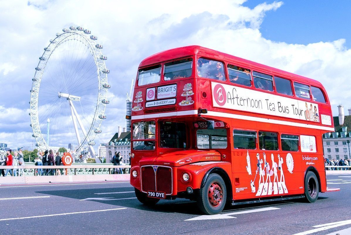 open top red bus tour london