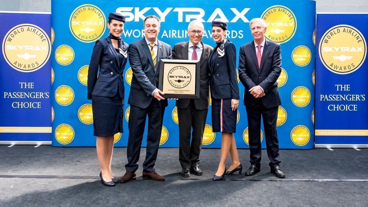 Î‘Ï€Î¿Ï„Î­Î»ÎµÏƒÎ¼Î± ÎµÎ¹ÎºÏŒÎ½Î±Ï‚ Î³Î¹Î± Skytrax awards: Aegean is Best Regional Airline in Europe for 9th year