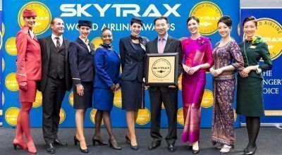 Star Alliance CEO Jeffrey Goh with member airlines cabin crew