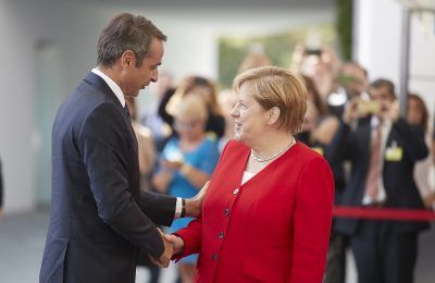 Kyriakos Mitsotakis - Angela Merkel