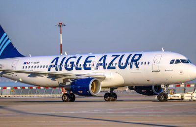 Aigle Azur Airplane in Airport