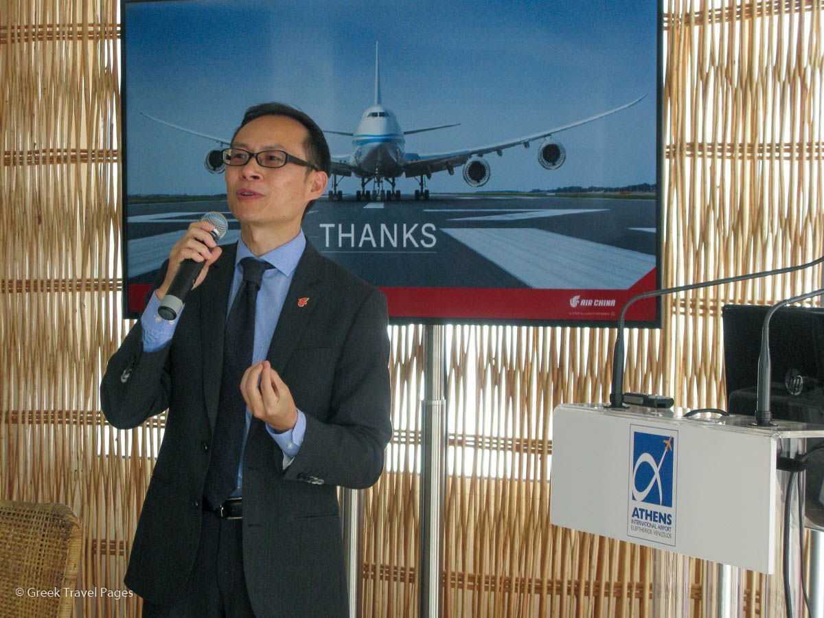 Fan Heyun, General Manager of Air China in Greece,