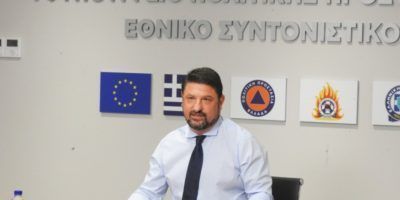 Greek Deputy Minister for Civil Protection and Crisis Management, Nikos Hardalias.
