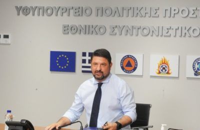 Greek Deputy Minister for Civil Protection and Crisis Management, Nikos Hardalias.