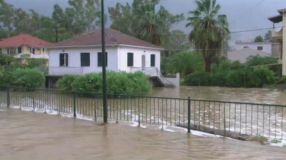 Floods in Karditsa. Photo source: General Secretariat for Civil Protection