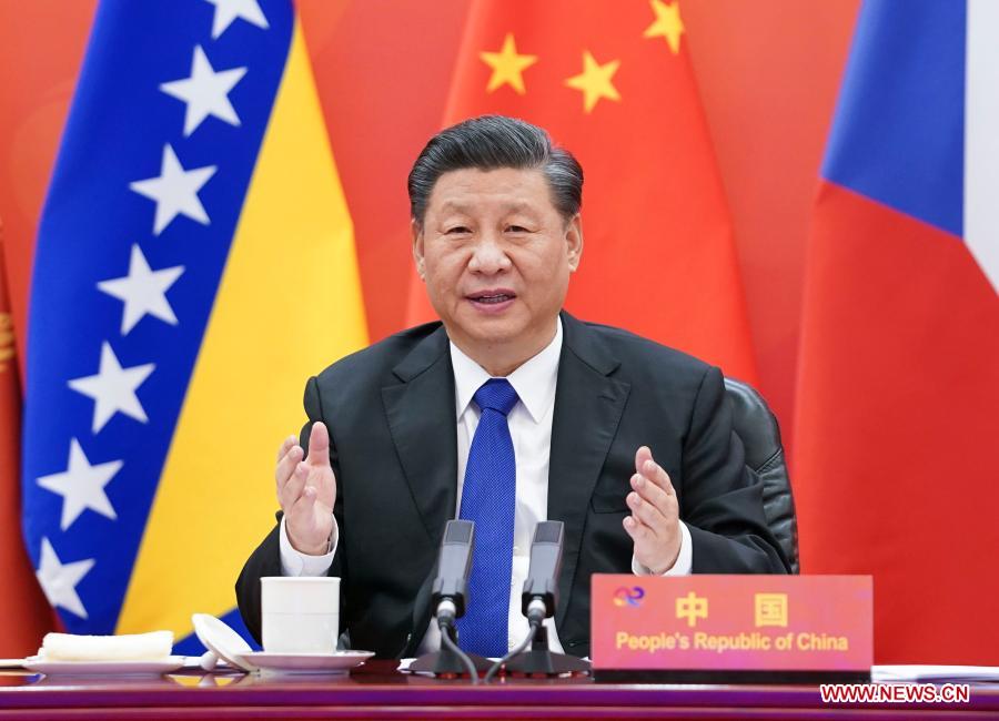 President Xi Jinping chairing the China-Central and Eastern European Countries (CEEC) Summit. Photo: Xinhua / Source: china-ceec.org