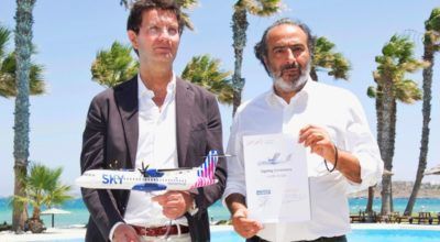 ATR Chief Executive Stefano Bortoli and IOGR Group CEO Ioannis Grylos.