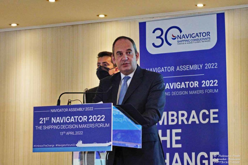 Ιώαννης Πλακιωτάκης, Υπουργός Ναυτιλίας και Νησιωτικής Πολιτικής | source: Navigator Shipping Consultants
