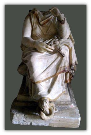Statuette of Dimitra, 2nd century A.D. Photo source: Greek Culture Ministry