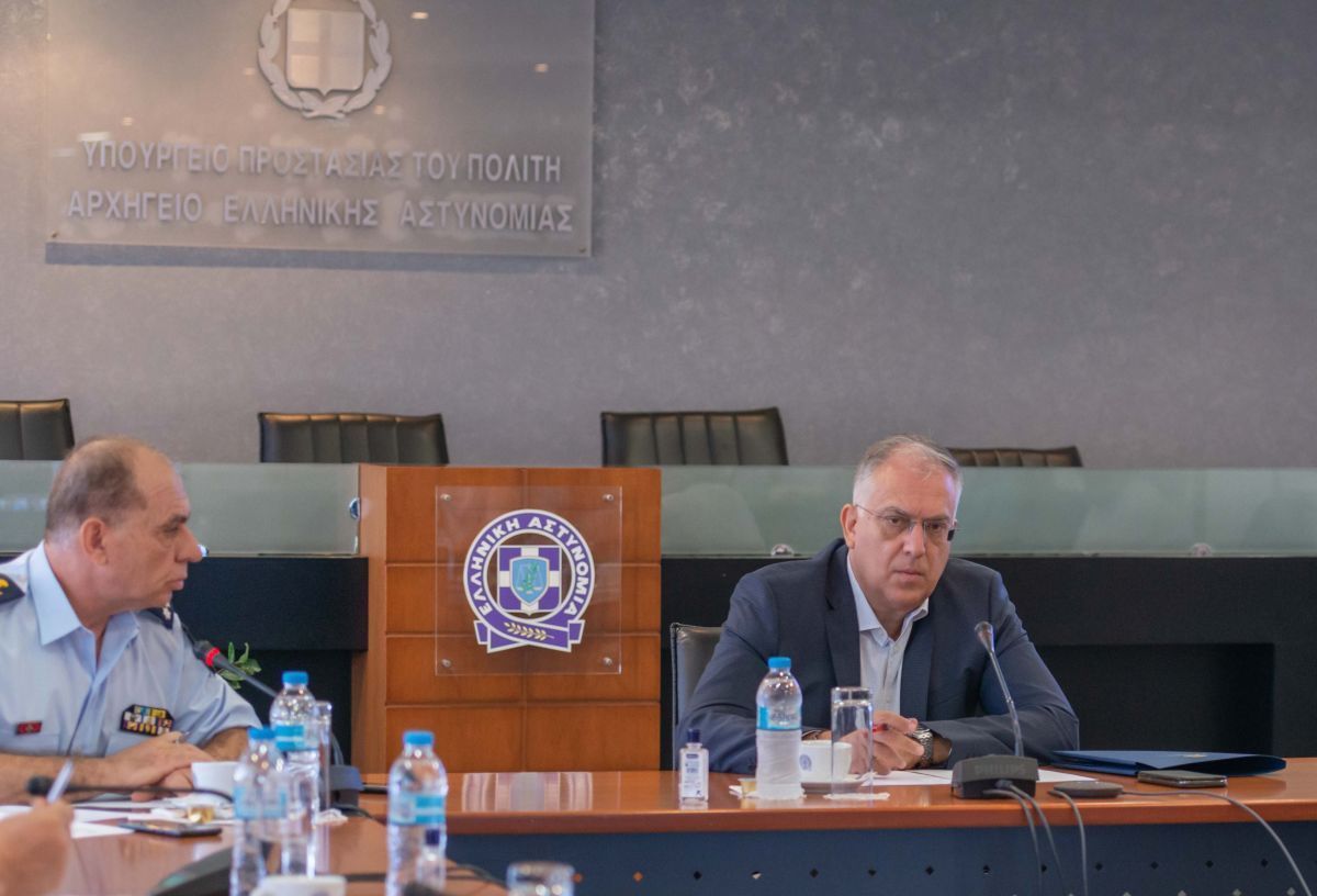 Public Order and & Civil Protection Minister Takis Theodorikakos