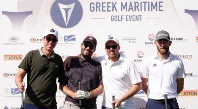 The winning team of the Greek Maritime Golf Event 2022. Photo Credit: Greek Maritime Golf Event by Charis Akriviadis