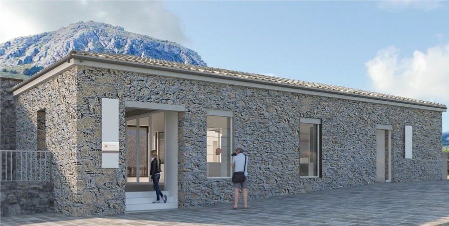 Photo realistic depiction of the future shop space at Ancient Corinth. Photo source: Ministry of Culture.