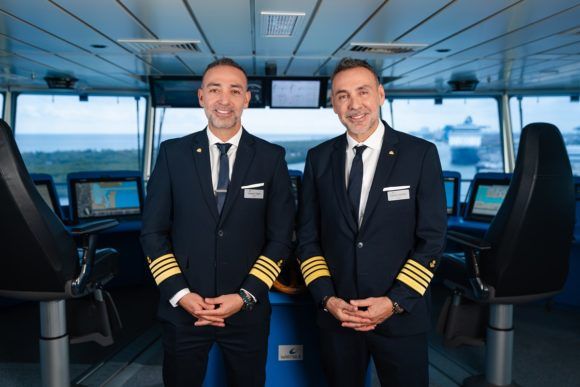 Celebrity Cruises Appoints Greek Brothers as Co-captains of its Fourth ‘Edge’ Ship