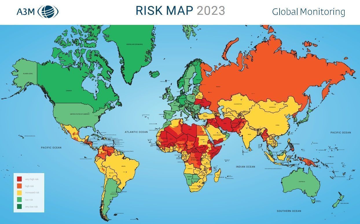 A3M Risk Map Greece Among Safest Countries to Visit in 2023 GTP Headlines
