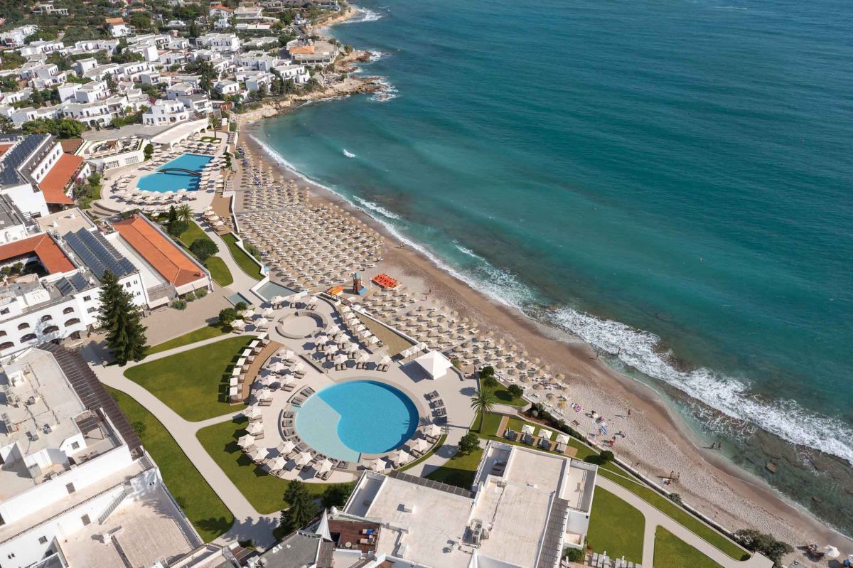Aerial view of the Creta Maris Resort on Crete. Photo source: Metaxa Hospitality Group