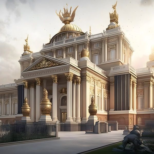  Buckingham Palace, Redesigned in Byzantine Style. Photo source: GetAgent, Midjourney.