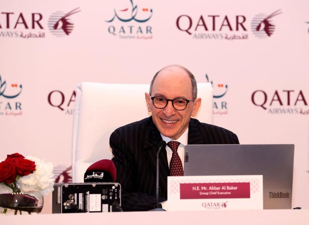 Qatar Airways Group Chief Executive Akbar Al Baker during the airline's press conference at ITB Berlin. Photo source: ITB Berlin