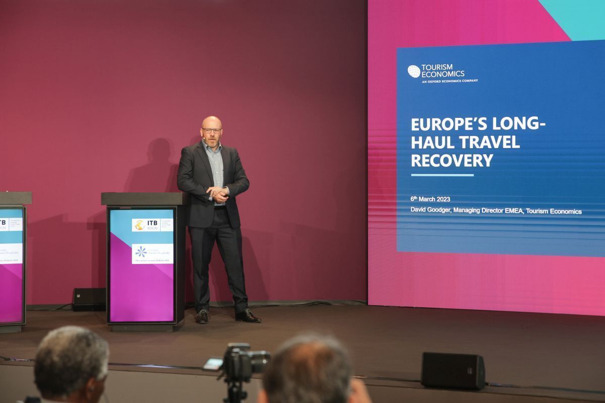 David Goodger, Managing Director EMEA, Tourism Economics. Photo source: ITB Berlin