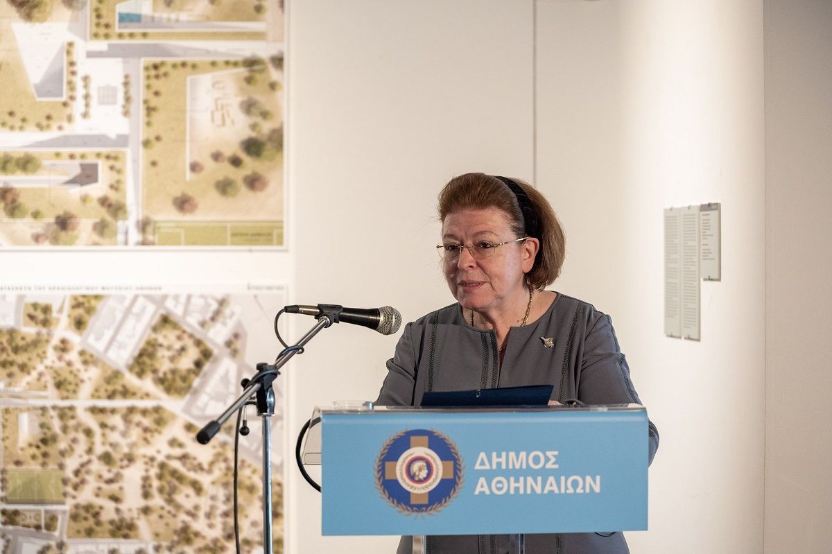 Culture Minister Lina Mendoni. Photo source: Athens Municipality.
