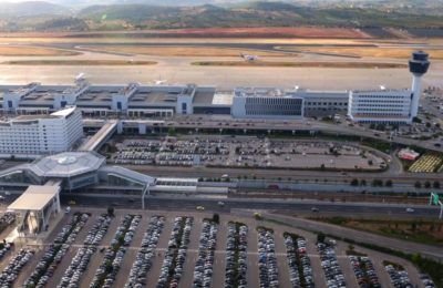 Athens International Airport from above