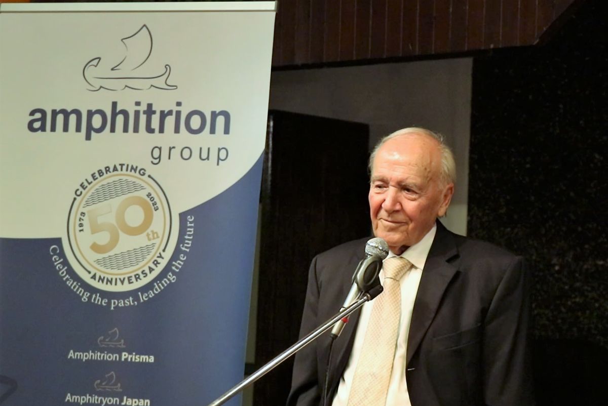 Amphitrion Group founder and chairman, Dinos Mitsiou. Photo source: Amphitrion Group
