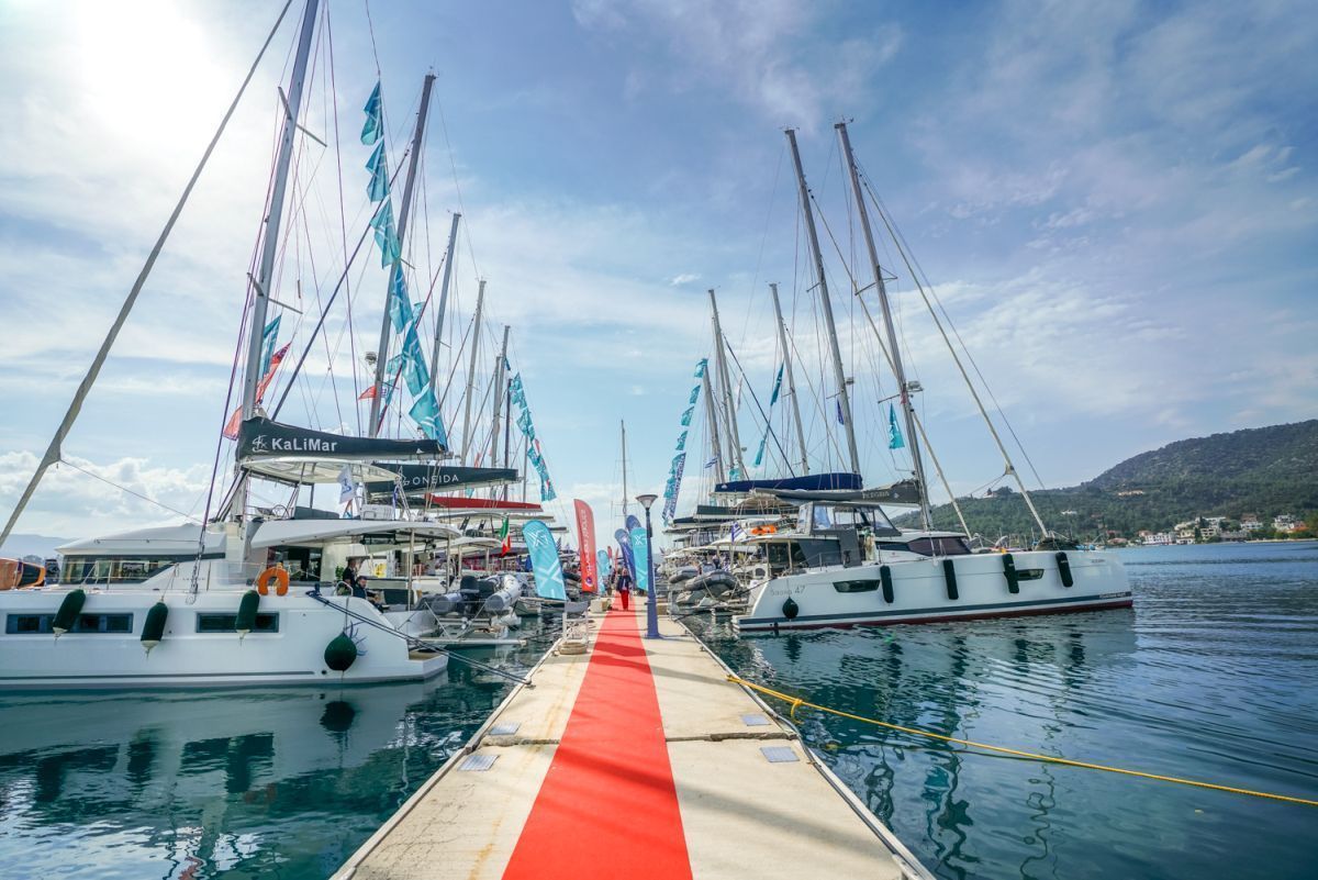 The 19th East Med Multihull & Yacht Charter Show on Poros. Photo © Greek Travel Pages (GTP)