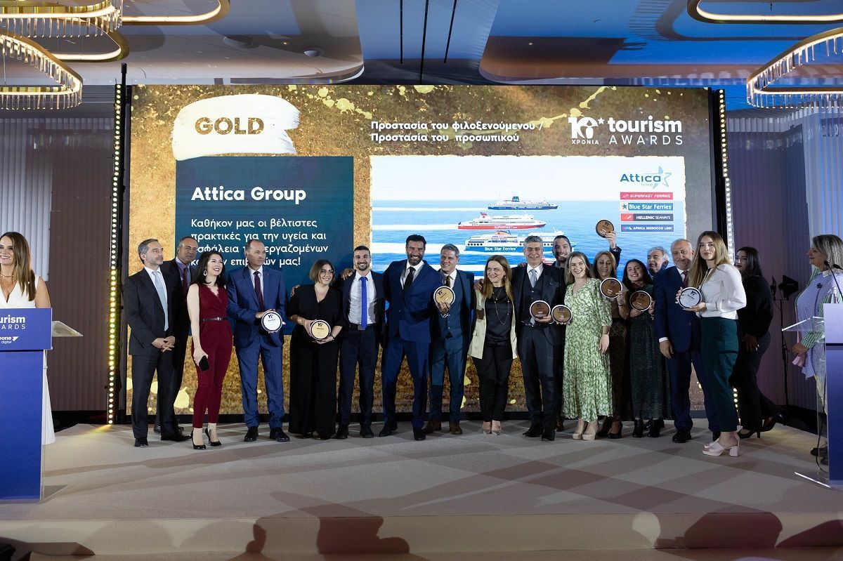 Attica Group Receives 10 Prestigious Tourism Awards for 2023