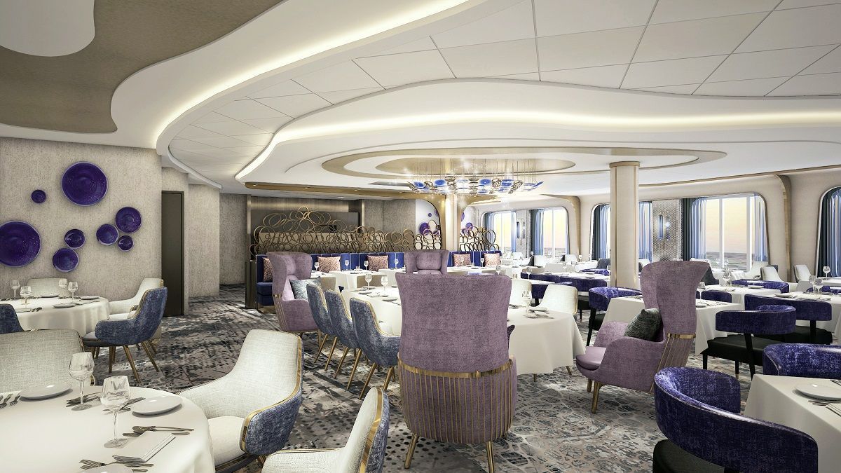 Celebrity Ascent will feature a redesigned Cosmopolitan restaurant inspired by the culture of champagne. Photo source: Celebrity Cruises