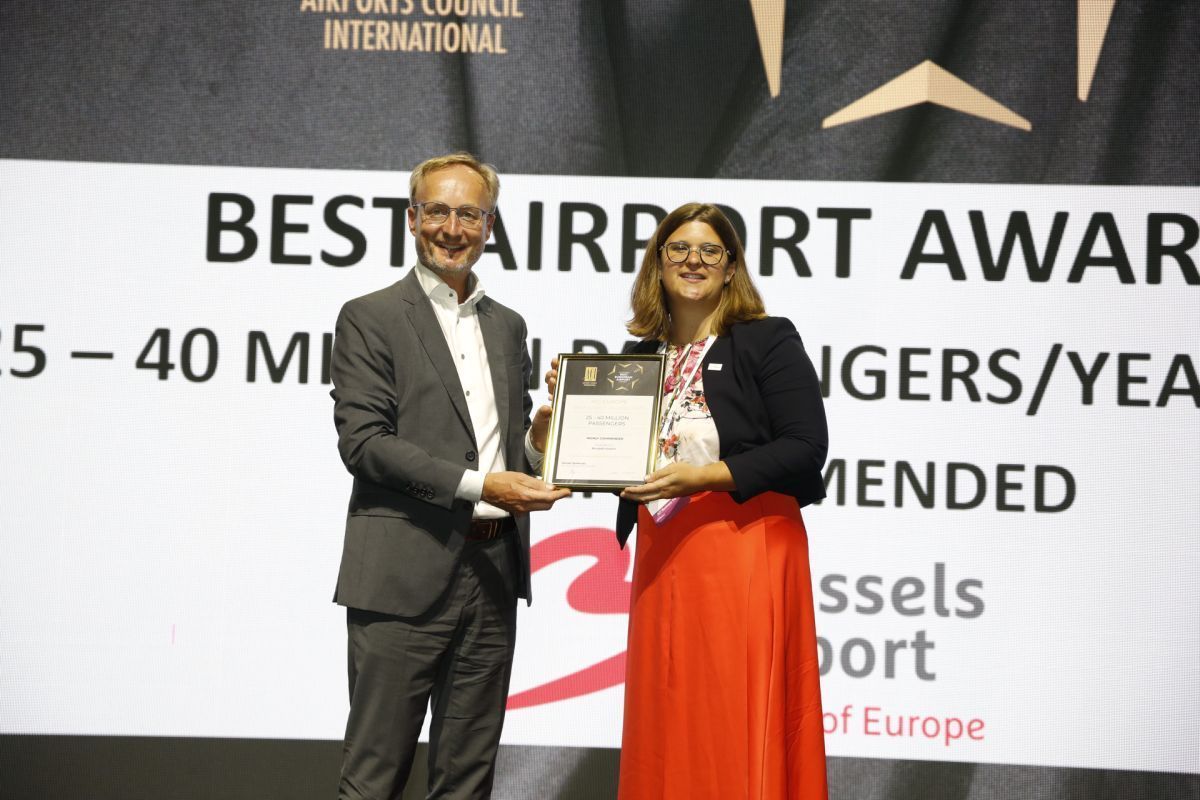 Highly commended: Brussels Airport in the “25-40 million passengers” category.